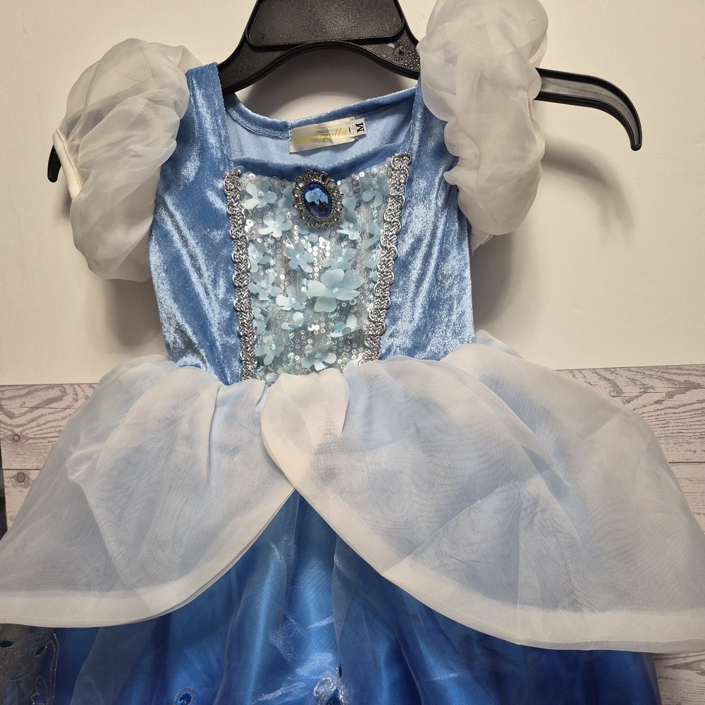 Cinderella Costume Dress Princess SZ 4, 5/6 Girls tulle underskirt - Picture 4 of 12